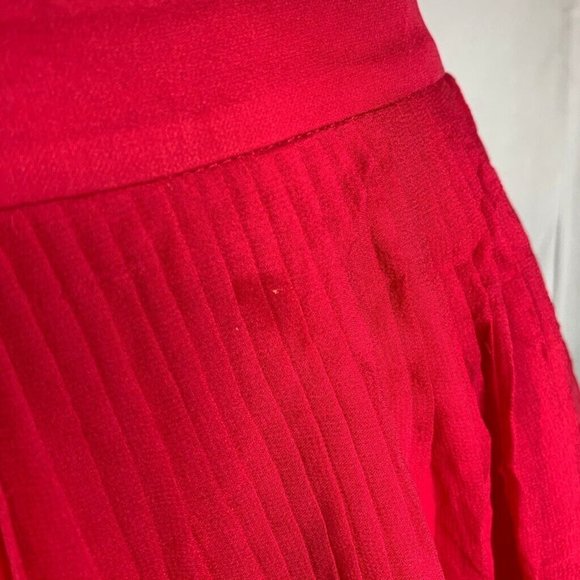 Alice + Olivia Skirt Pink Pleated Knee Length 6 - Picture 7 of 8